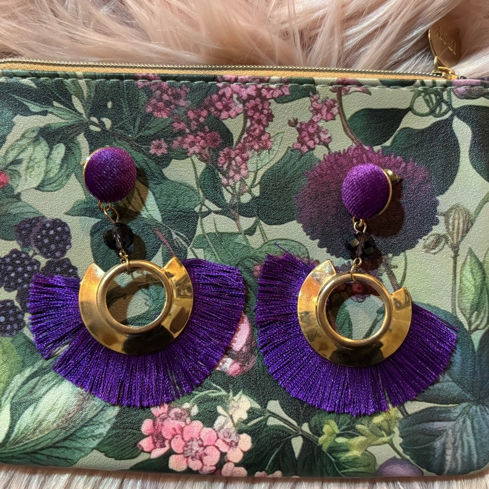 BUNDLE: 💜💜 PURPLE BUNDLE… Tatcha Lavender and Floral Cosmetic Bag Gift Set 💜💜 - Picture 8 of 13